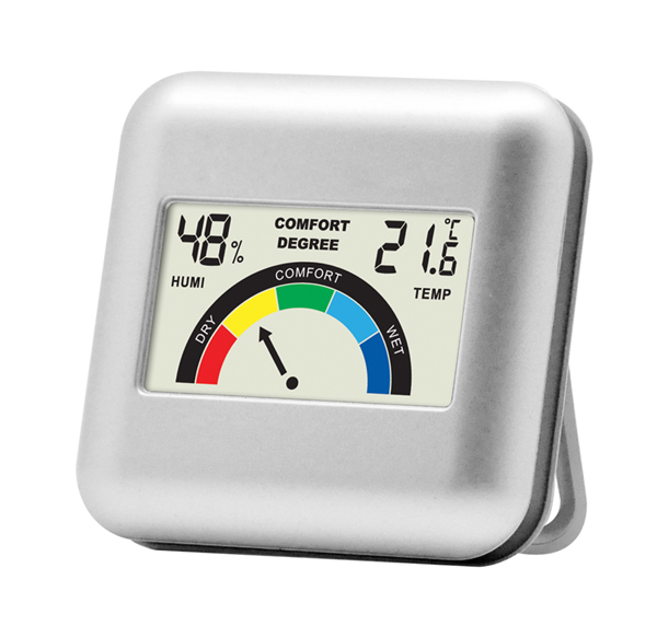 DT-51 Nice shape Desktop Digital thermometer hygrometer with comfort level in color